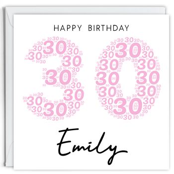 Personalised 30th Birthday Card For Her, 2 of 2