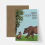 Cute Illustrated Daddy Bear Fathers Day Card, thumbnail 2 of 2