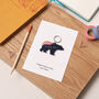 Blue Bear Acrylic Keyring Father's Day Card, thumbnail 5 of 6