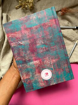 A5 Hardcover Lined Journal Notebook With Rust Pattern, 3 of 3