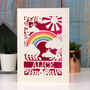 Personalised Papercut Rainbow Card, thumbnail 4 of 9