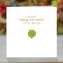 Personalised Little Sprout, Babies Xmas Card, thumbnail 1 of 6