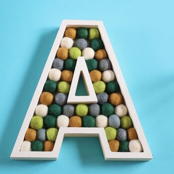 Pompom Initials, 10 of 12