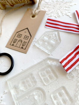 Gingerbread House Rubber Stamp, 4 of 9