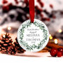 First Christmas Engaged Personalised Bauble Decoration, thumbnail 7 of 9