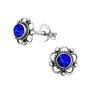 Mother's Day Vintage Style Silver Studs Blue, thumbnail 2 of 10