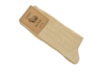 Natural Goat Wool Socks With Cashmere, 7 of 8