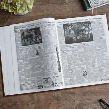 Auburn Tigers College Football Personalised Gift Newspaper History Book, 8 of 11