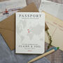 World Map Passport Wedding Invitation, thumbnail 9 of 11