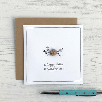 A Happy Hello, Greetings Card, 2 of 3