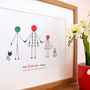 Personalised Family Button Print Unframed, thumbnail 12 of 12