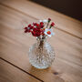Valentines Glass Rose Bouquet With Cut Glass Vase, thumbnail 11 of 12