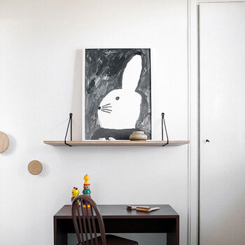 Rabbit With Small Hat Art Print, 2 of 4