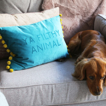 Favourite Quote Or Song Lyric Pom Pom Cushion, 4 of 9