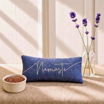 Namaste Embroidered Lavender Eye Pillow, 4 of 6