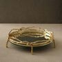 Round Tray With Branch Frame And Mirrored Base, thumbnail 1 of 2