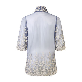 Embroidered Lace Vintage Style Tea Jacket, 4 of 4