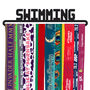 Medal Hanger Display | 'Swimming' | Metal Wall Mounted Swimming Medal Holder, thumbnail 3 of 5