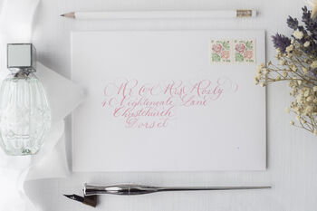 Handwritten Calligraphy Wedding Envelopes, 6 of 8