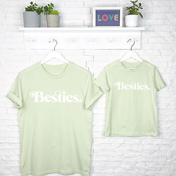Mother And Child Besties T Shirt Set, 2 of 5