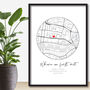 Personalised Where We First Met, Anniversary Gift Print, thumbnail 2 of 4