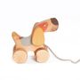 Wooden Pull Along Toy Dog, thumbnail 2 of 5