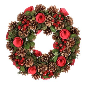 Luxury Christmas Roses Wreath, 2 of 7