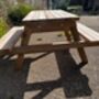 Outdoor Oak Garden Heavy Duty Picnic Table Pub Bench, thumbnail 2 of 4
