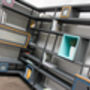 Rhys Box Section Colourful Shelves With Storage, thumbnail 3 of 10