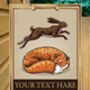 Fox And Hare Personalised Pub Sign/Bar Sign/Man Cave, thumbnail 7 of 8