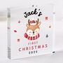 Baby’s First Christmas Acrylic Block Xmas Gift, thumbnail 1 of 4