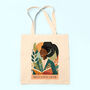 Personalised Inspirational Message Linen Tote Bag, thumbnail 2 of 7