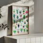 A To Z Plants Bed Room Print, thumbnail 1 of 5