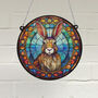 Hare Stained Glass Effect Suncatcher, thumbnail 1 of 6