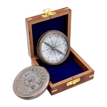 Personalised Three Inches 42nd Birthday 100 Year Calendar Compass, 8 of 12
