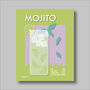 Mojito Cocktail Print Four Colour Options, thumbnail 3 of 8