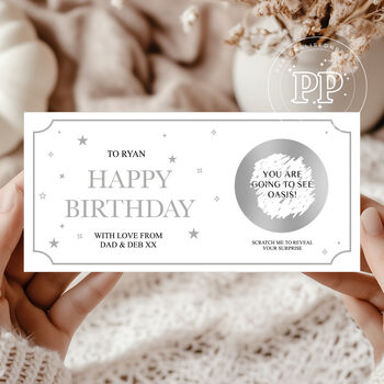 Personalised Birthday Scratch Ticket, 2 of 5