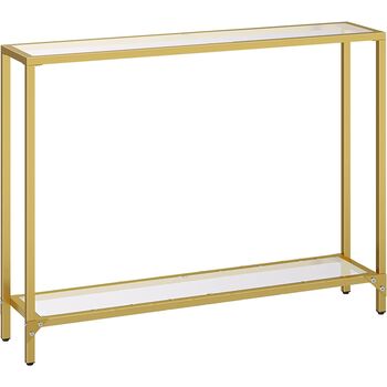 Console Table Tempered Glass Sofa Table Hallway Table, 4 of 9