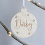 Personalised Wooden Christmas Tree Decoration, thumbnail 2 of 4