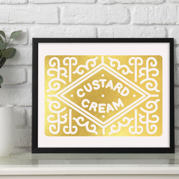 Custard Cream Biscuit Foil Print, 4 of 6