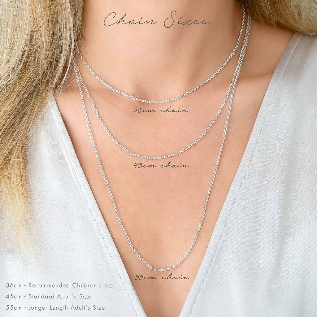 Necklace Size Chart & Guide | The Jewellery Room