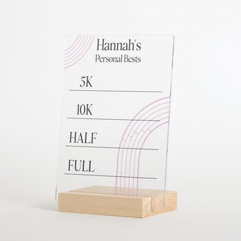Personalised Running Personal Best Sign, 7 of 9
