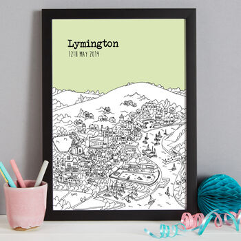 Personalised Lymington Print, 4 of 10