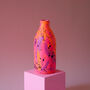 Neon Orange, Pink And Purple Painted Milk Bottle Vase, thumbnail 2 of 6