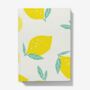 A5 Hardback Notebook Featuring A Spanish Lemon Print, thumbnail 1 of 4