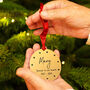 Personalised Remembrance In Our Hearts Christmas Bauble, thumbnail 3 of 6