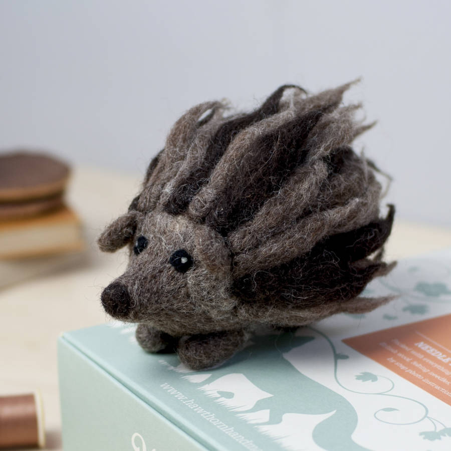 Hedgehog Needle Felting Craft Kit By Hawthorn Handmade