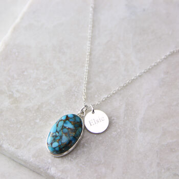 Sterling Silver Turquoise Necklace, 2 of 10