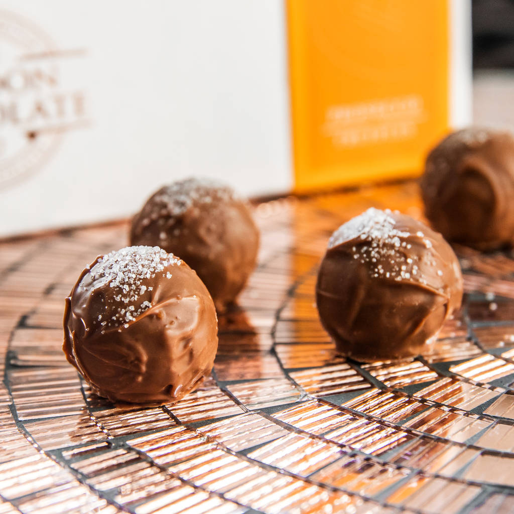prosecco truffles gift box by the london chocolate company