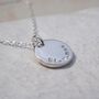 Personalised Hand Stamped Double Sided Disc Necklace, thumbnail 8 of 12